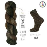 Gazzal Happy Feet (3269) 75% Мериносовая шерсть, 25% Полиамид / 100 гр. - 330 м.
